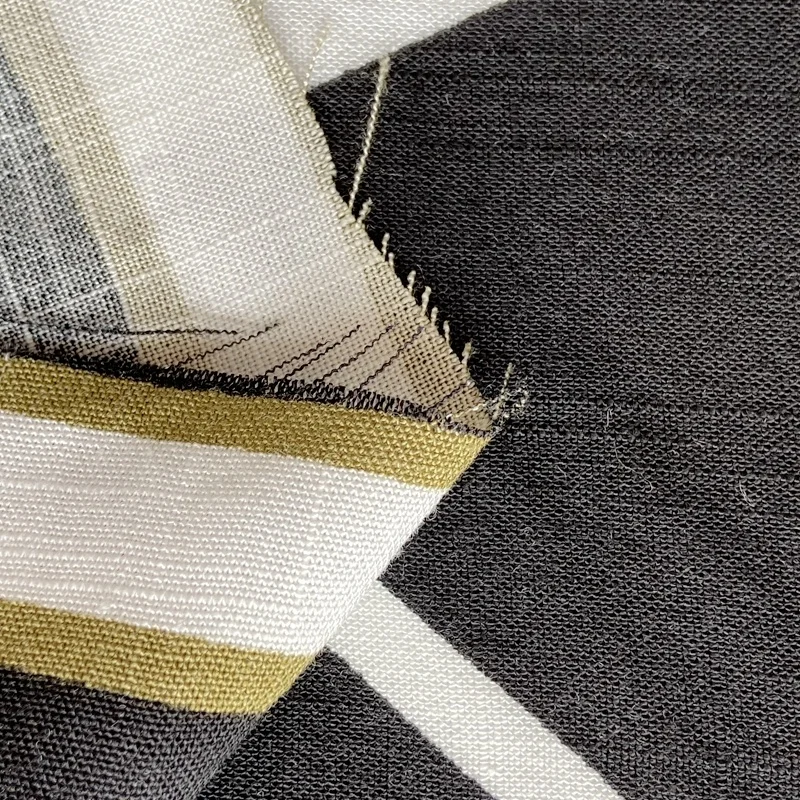 
Rayon slub fabric printed with fashion geometric design for slub shirt fabric 