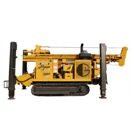 400m Diesel Engine Driven Air Drilling Water Well Crawler Borehole Drill Rig for Drink Water