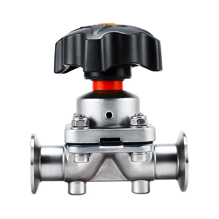 Sanitary Stainless Steel 316 Gemu Manual Tri Clamp Double Mebrane Diaphragm Valve