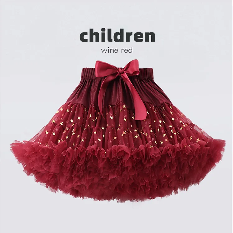 Fashion Kids girl short skirt tutu skirt baby pleated princess rainbow or solid ballet tutu skirts for girls kids
