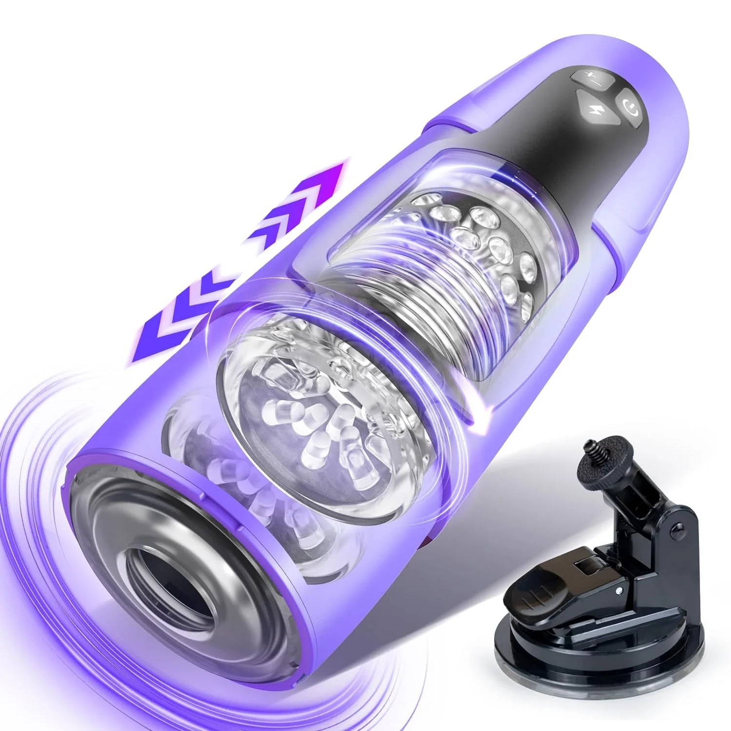 Automatic Male Masturbators with 7 Rotating & 3 Thrusting Modes 3D Realistic Electric Pocket Pussy Sex Toys for Men