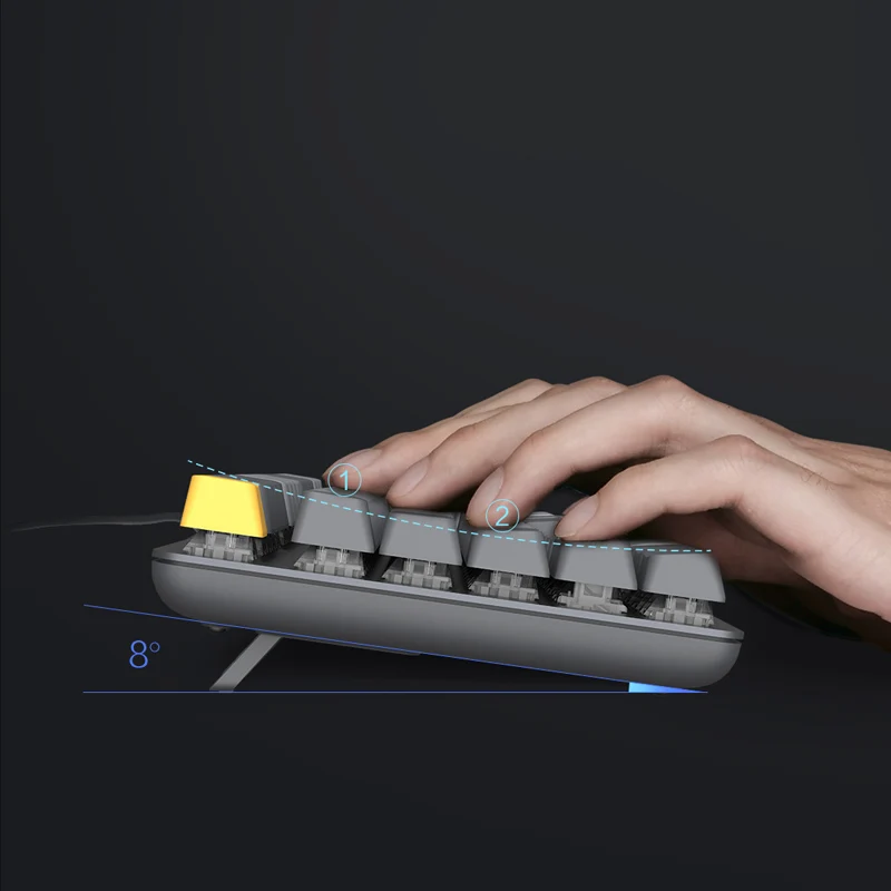 Клавиатуры Xiaomi Mijia MIIIW g 06 с 4 регулируемыми низкими ногами, удобный дизайн, распродажа, с полной клавиатурой 104