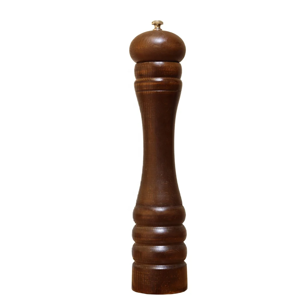 OEM Newest Adjustable Wooden Pepper Grinder Manual Salt And Pepper Mill Machine
