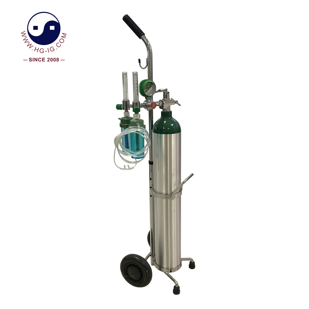 Stock 2.9L Gas Tank with Small Size O2 Gas Cylinders for Outdoor Sports Industrial Medical Aluminium Cylinder