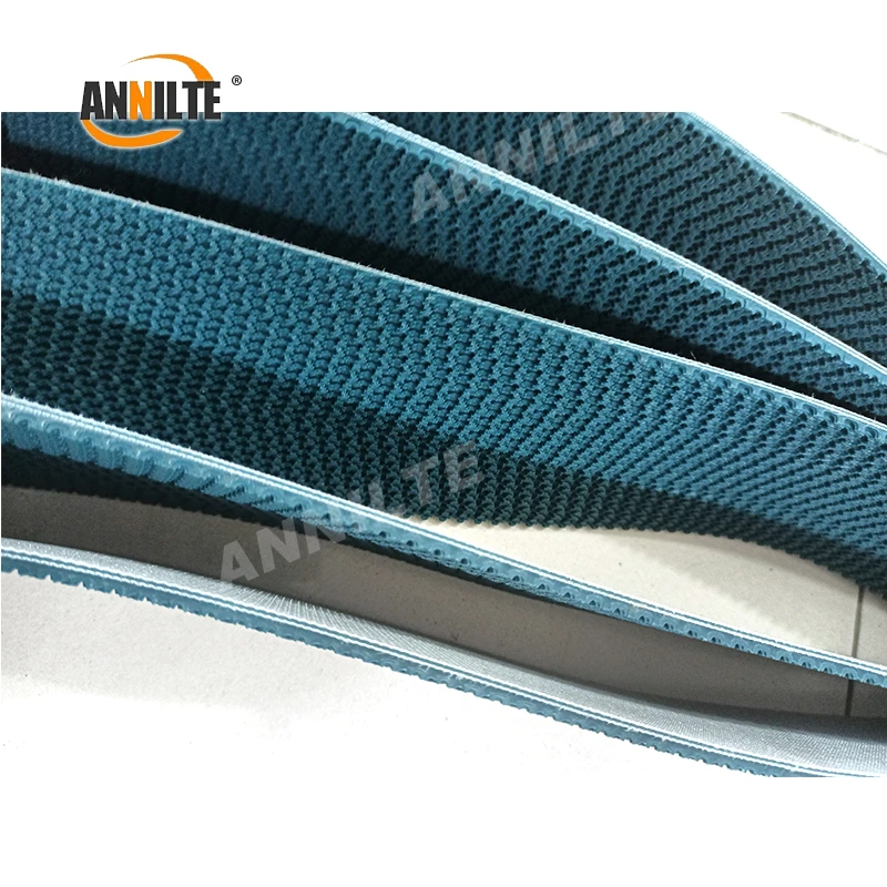 Annilte antiskid rubber conveyors cyan pattern convayor belt Rubber Rough Top  PVC grip  conveyor belt