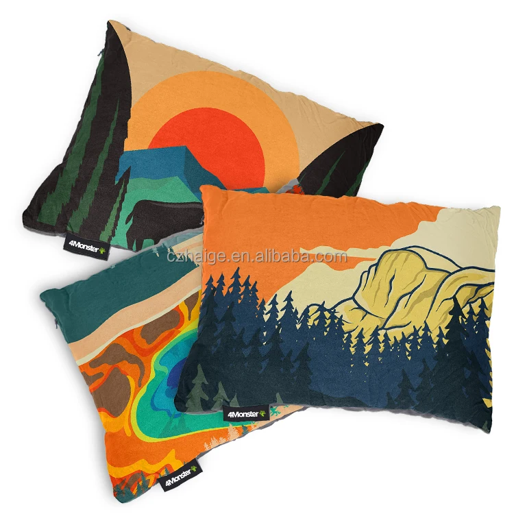 High Quality Outdoor Compressible Memory Foam Travel Pillow Portable Camping Hiking soft Pillow