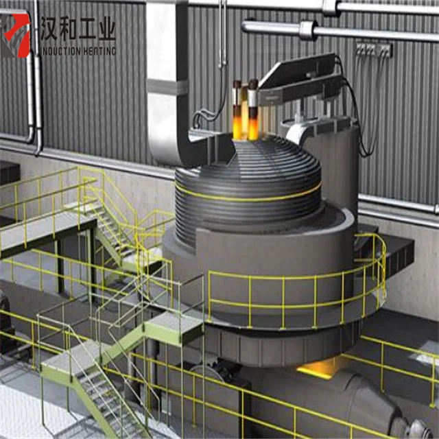big size vertical alloy melting induction furnace to Russia
