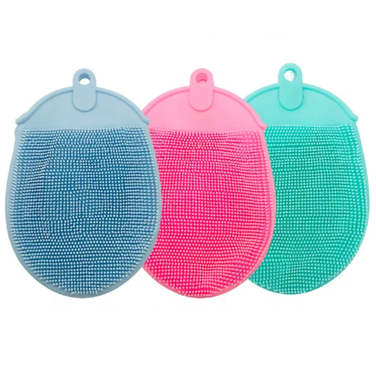 Best Sale Silicone Body Brush Bath Brushes Silicone Eliminate Fatigue Lightweight Glove Exfoliating For Cleaning Body