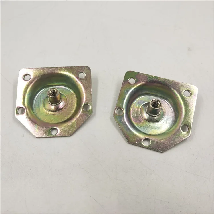 Pinlong Hardware Brackets M8 Nut Metal Mounting Plate For Furniture Legs