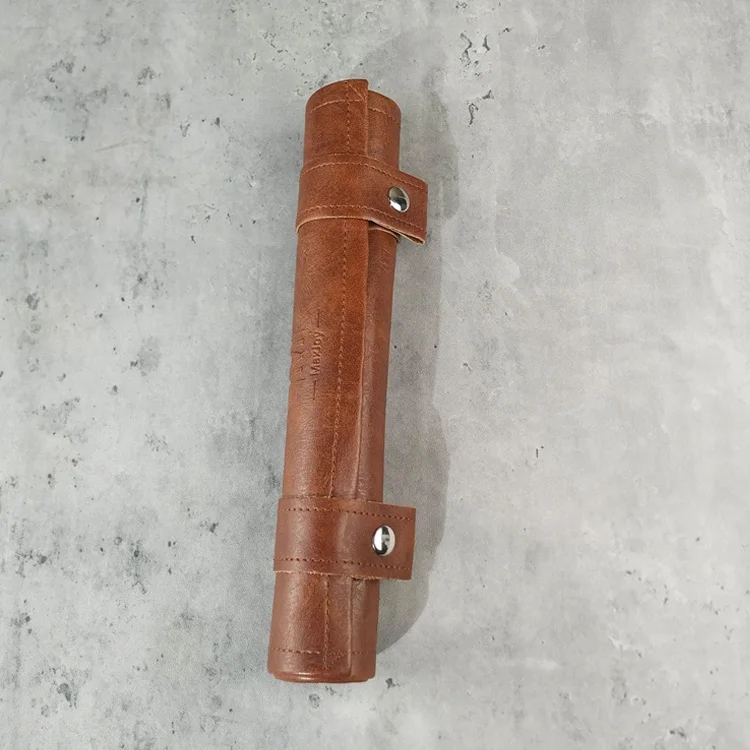 NEW design luxury Dungeons and Dragons DND RPG scroll dice rolling tray leather dice set with zipper holder