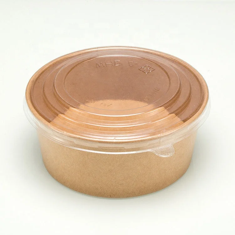 Paper Soup Bowl Salad Bowl Disposable Hot Soup Paper Bowl With Lid