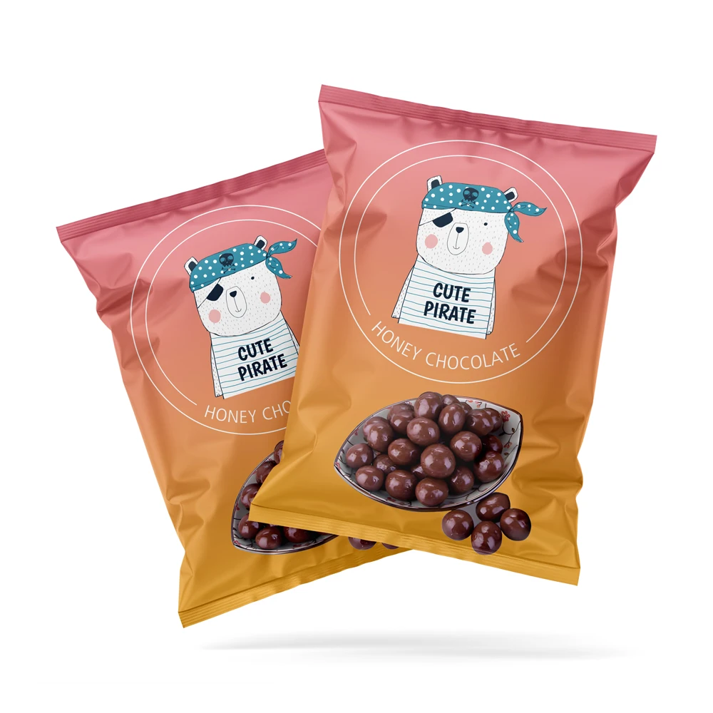 Plastic Bag for Frozen Dumplings Gravure Printing Surface Handling Food Packaging