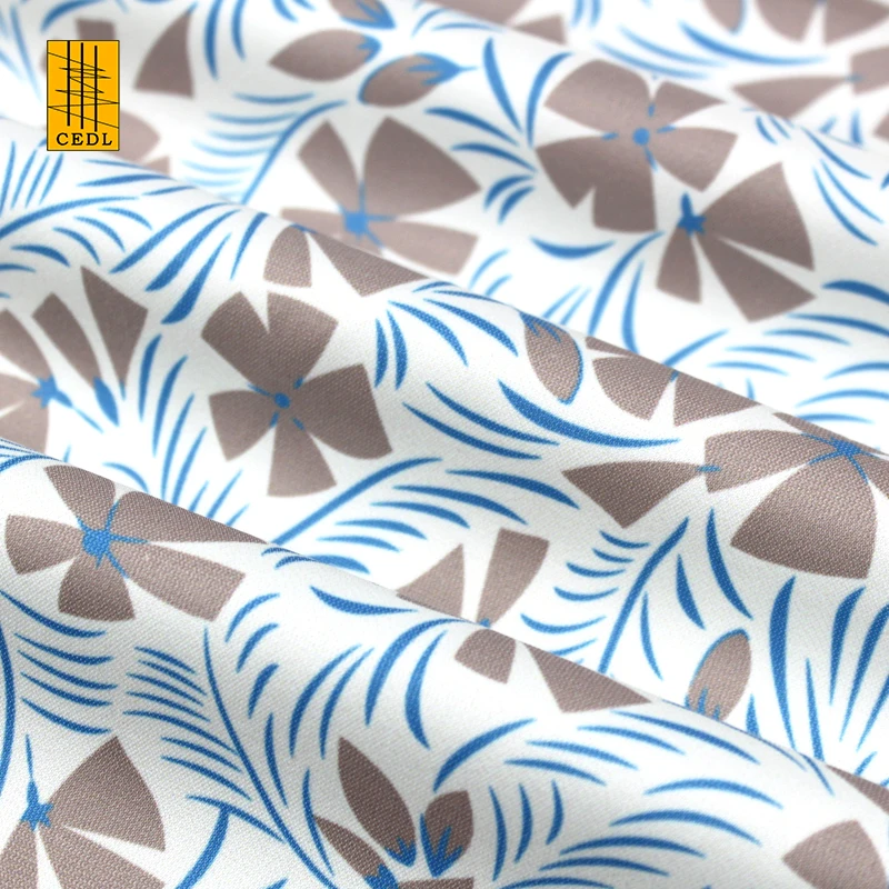 Nice High Quality Floral Digital Printing Fabric Polyester Lyocell Blended Digital Print Fabric for Skirt Dress Shirt GRS & OCS