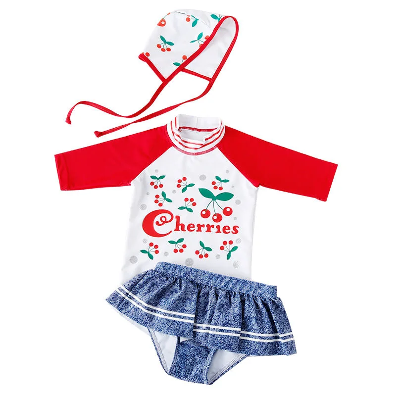 NEW Design  toddler girls swimwear Girls Two Piece Swimwear  Quick Dry Swimsuit Kids Beach Swimsuits Kids Swimwear  Korea S