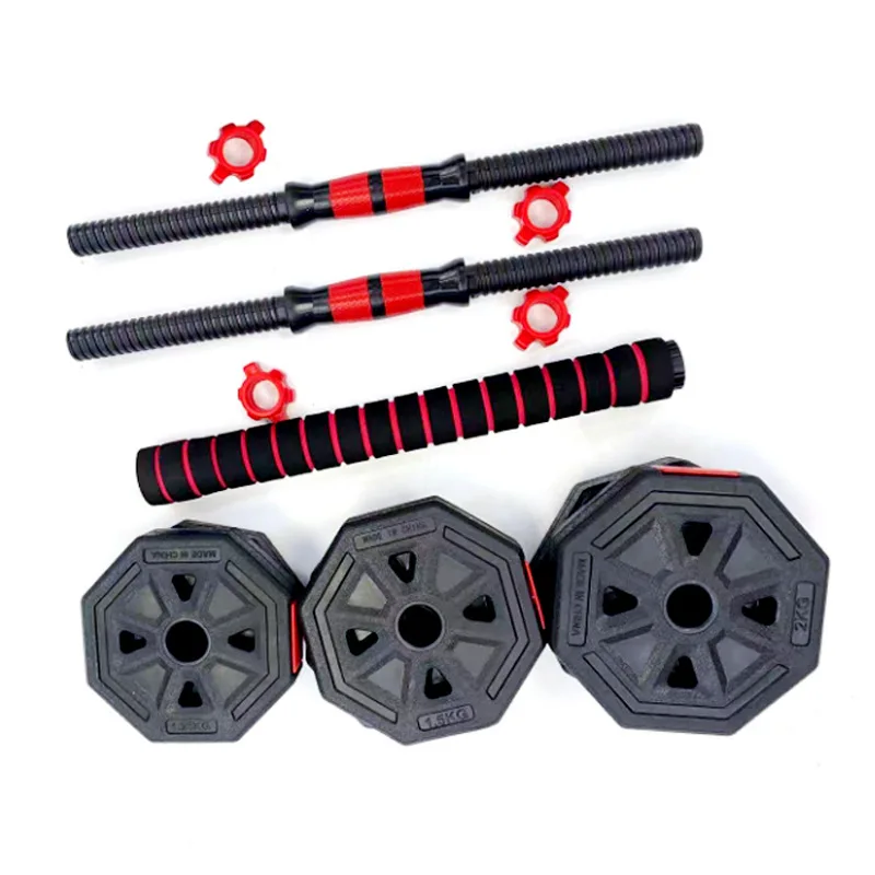 Factory Direct Sale Dumbbell Set Weight Lifting Free Weights Adjustable Dumbbell Set Cement Octagonal Dumbbell