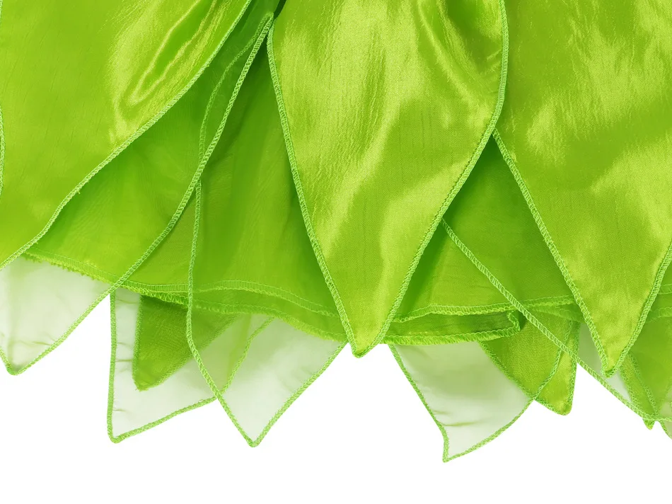 Hot Sale Kids Green Fairy Dress Tinkerbell Princess Halloween Costumes For Girls
