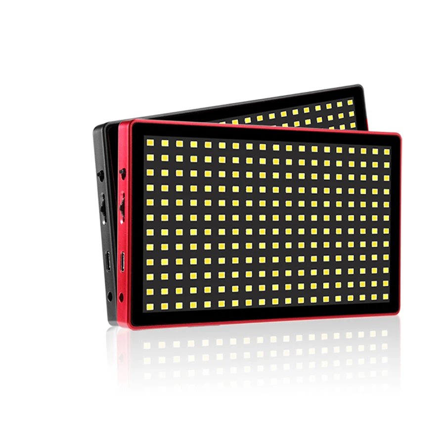 LED Video Light Camera Selfie Photography lighting with 228 HD lamp beads 1800lm/0.5m dimmable 3200K-5600K OLED display