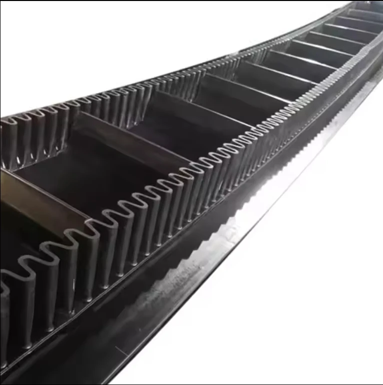 Super High Quality 15/20MPa Cleated Sidewall Stones Coal Mining Transport Rubber Conveyor Belt