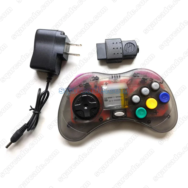 New arriving Wireless Game Controller for Sega Saturn SS game accessory transparent black