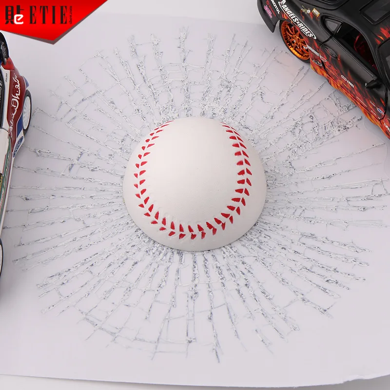 new arrival creative funny car stickers Broken glass 3D car stickers wholesales