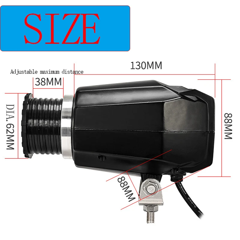 Forklift Led Gobo Safety Projector Spot Light Adjustable Focus Warehouse Caution Floor Marker Safety SIGN Custom Logo zone light