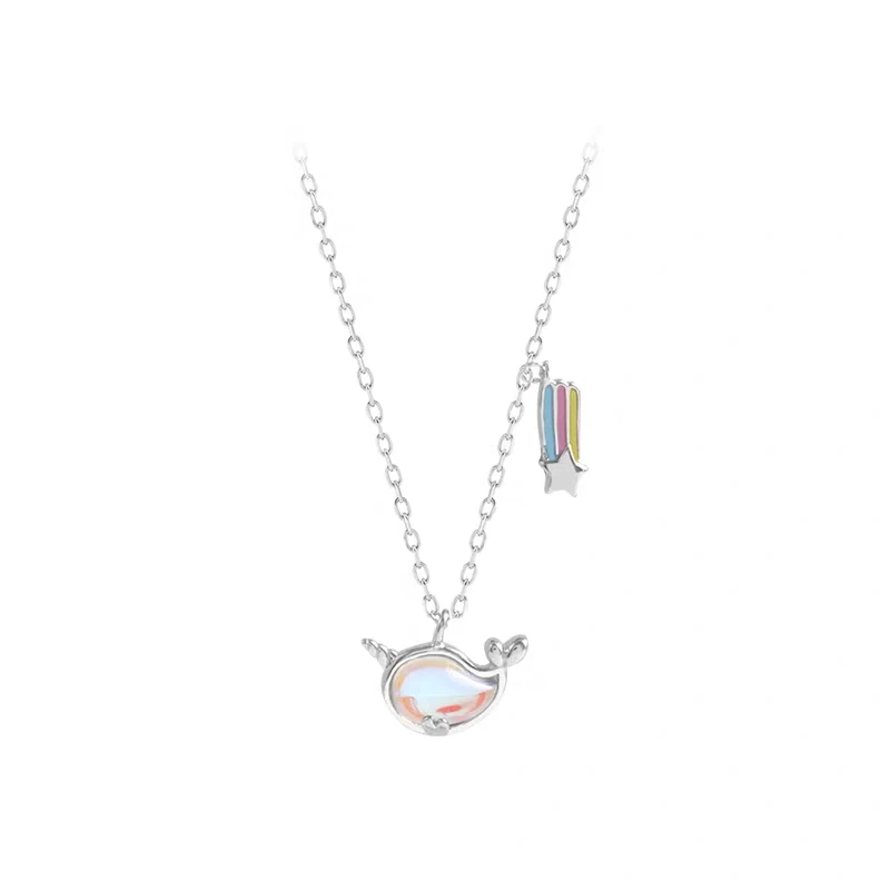 
New Style Fashion Light Luxury Sterling Silver 925 Necklace Clavicle Chain 