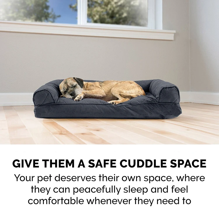 Cooling Pet Bed Dog Couch Large Bolster Sofa Machine Washable Waterproof Soft Cat Dog Bed for Large Dogs