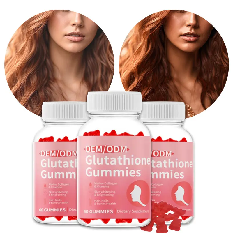 OEM Private Label Organic reduced Collagen 13 In 1 Skin Whitening Brightening Gummies