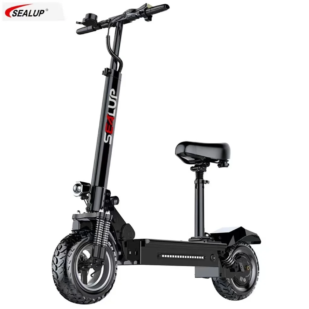 SEALUP NEW Q7 ELECTRIC KICK SCOOTER FOR ADULTS LARGE LED PANEL 1000W MOTOR 31MPH 62MILES LONG-RANGE BATTERY FOR TRAVEL FOLDABLE