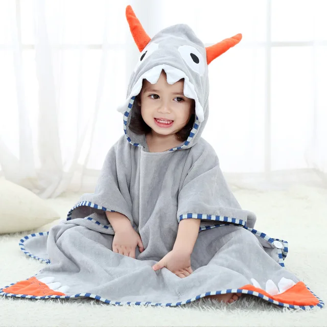 Michley cartoon full cotton comfortable soft baby blanket with beach hat