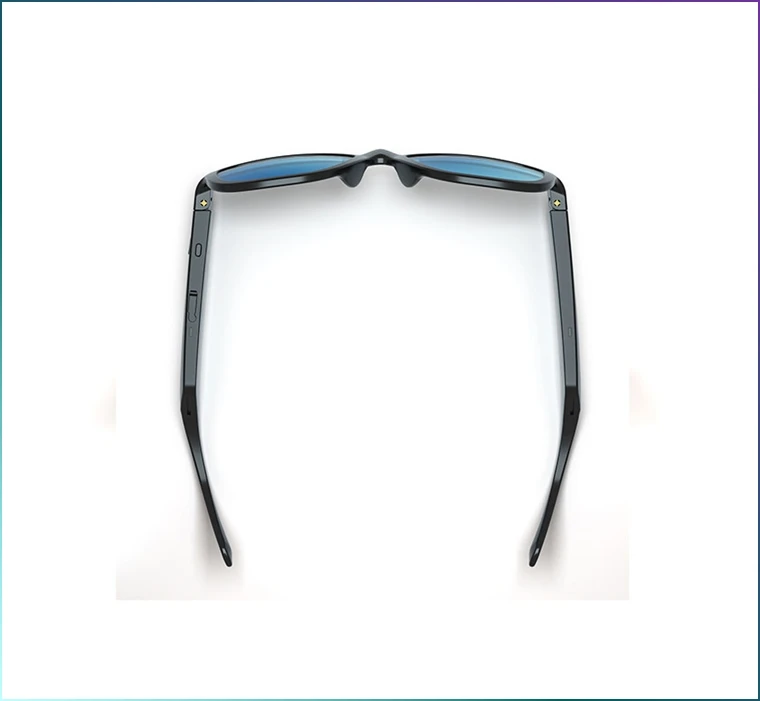 Stereo Speaker Ray Glasses 2024 UV400 Polarized Anti Light Blocking Sports Sound Audio Music Wireless Smart Bluetooth Blue PC