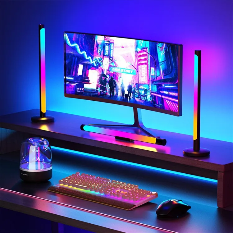 RGB Music Rhythm Light Desktop Bedside Atmosphere Color Light USB Voice Control Pickup Light