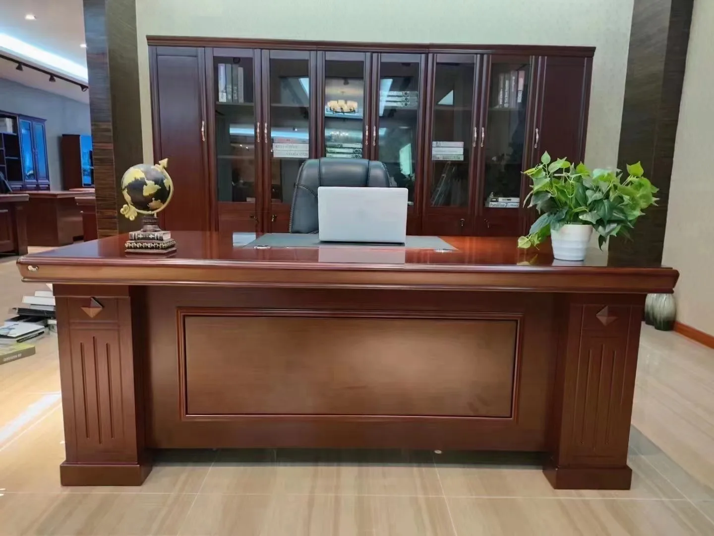 Professional office furniture half round european style semi circle 100% MDF executive office desk