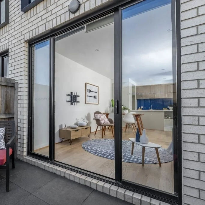 Low-e Tempered Double Glass Bi Folding Doors Sliding Type Bi Fold Doors For Patio Exterior