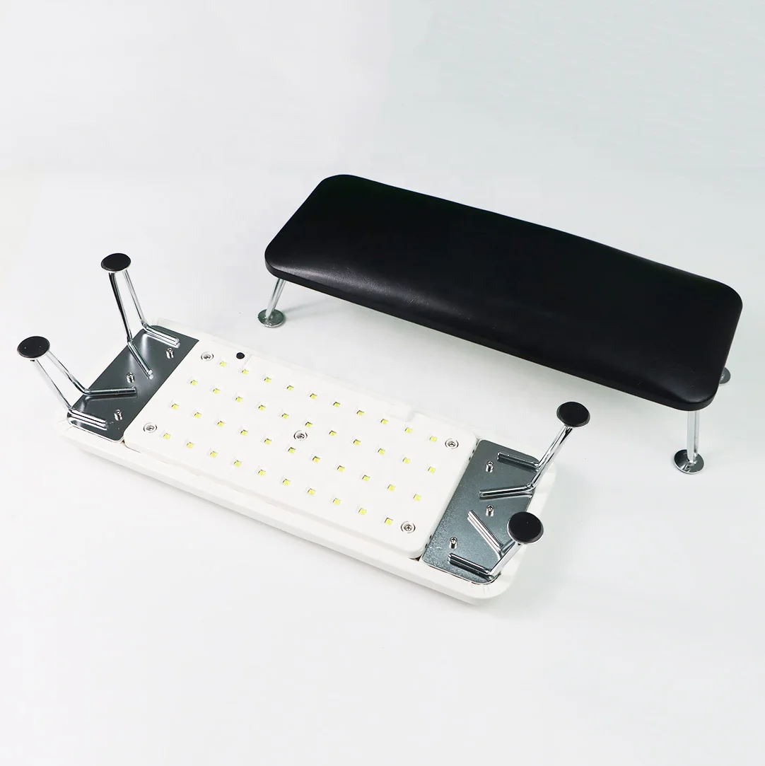Iksbeauty 2 in 1 Portable UV LED Light Lamps Professional Electric Gel Nail Light Lamp Dryer Machine Both Hand Black Hand Pillow