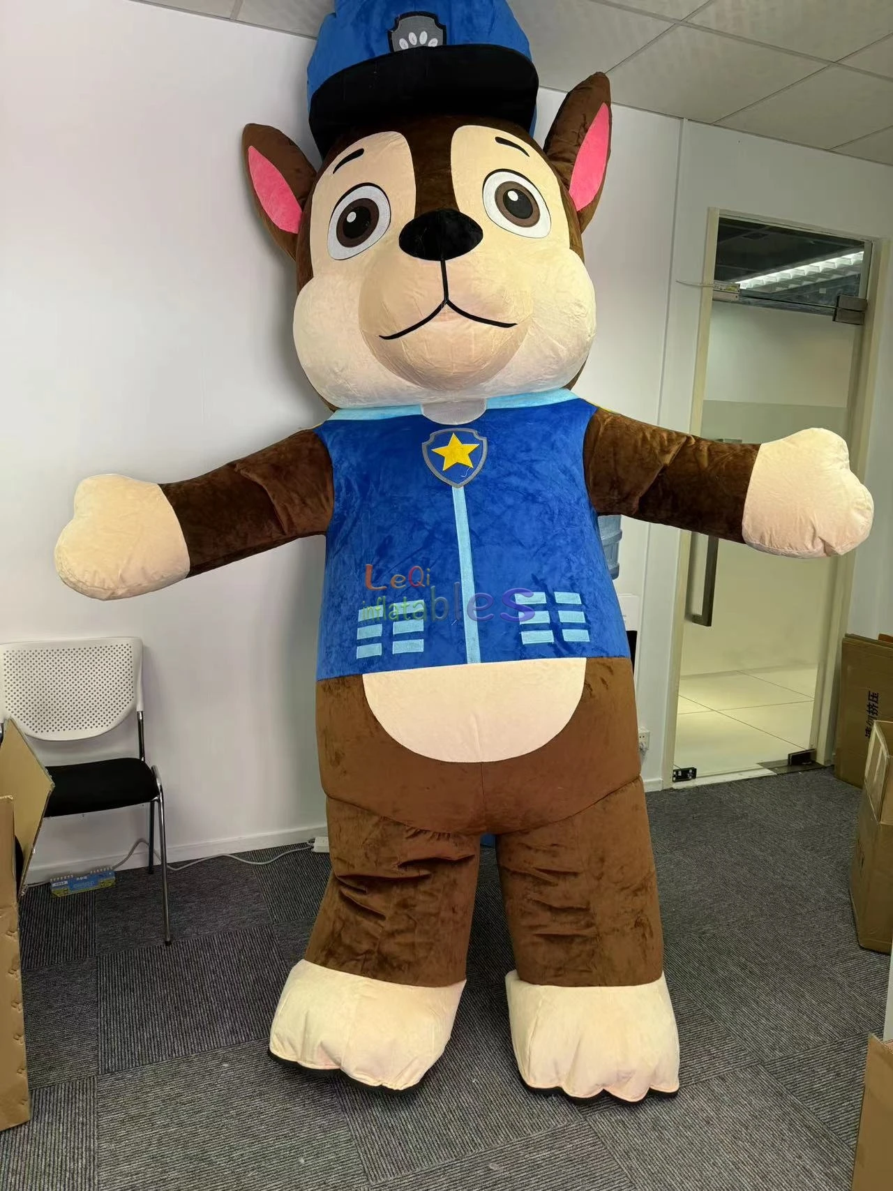 New Arrival TV&Movie Cartoon Character Funny Paw Dog Patrol Dog Inflatable Mascot Costume Cartoon Walking Suit For Adults