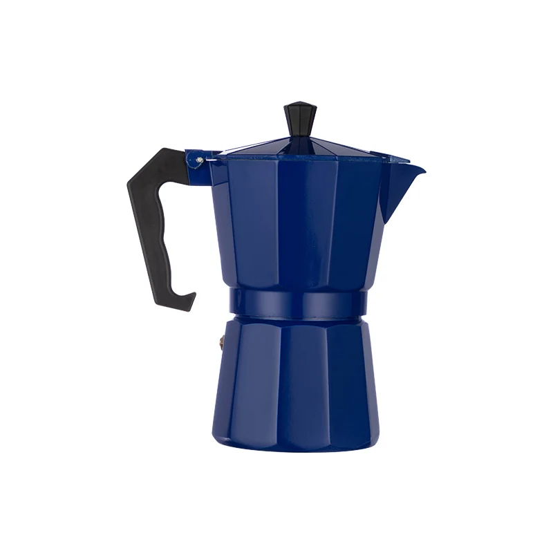 6 cups High Quality Gas Italian Stove Top Aluminium Moka Espresso Coffee Maker Moka Pot Silver Coffee Maker