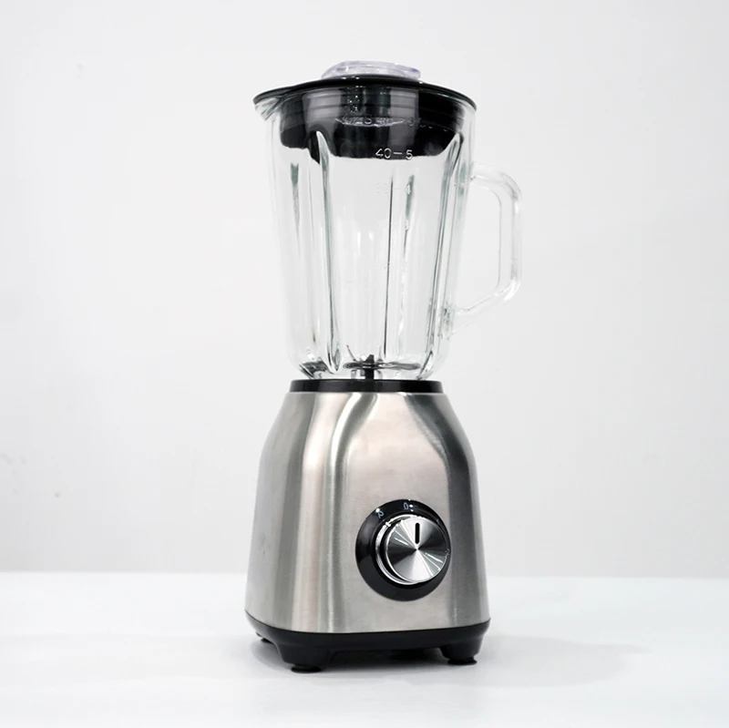 1.5L Volume Knob Style OEM Household Glass Large Jar Blender 350W  3 Speeds Multifunctional Retail Portable Blender