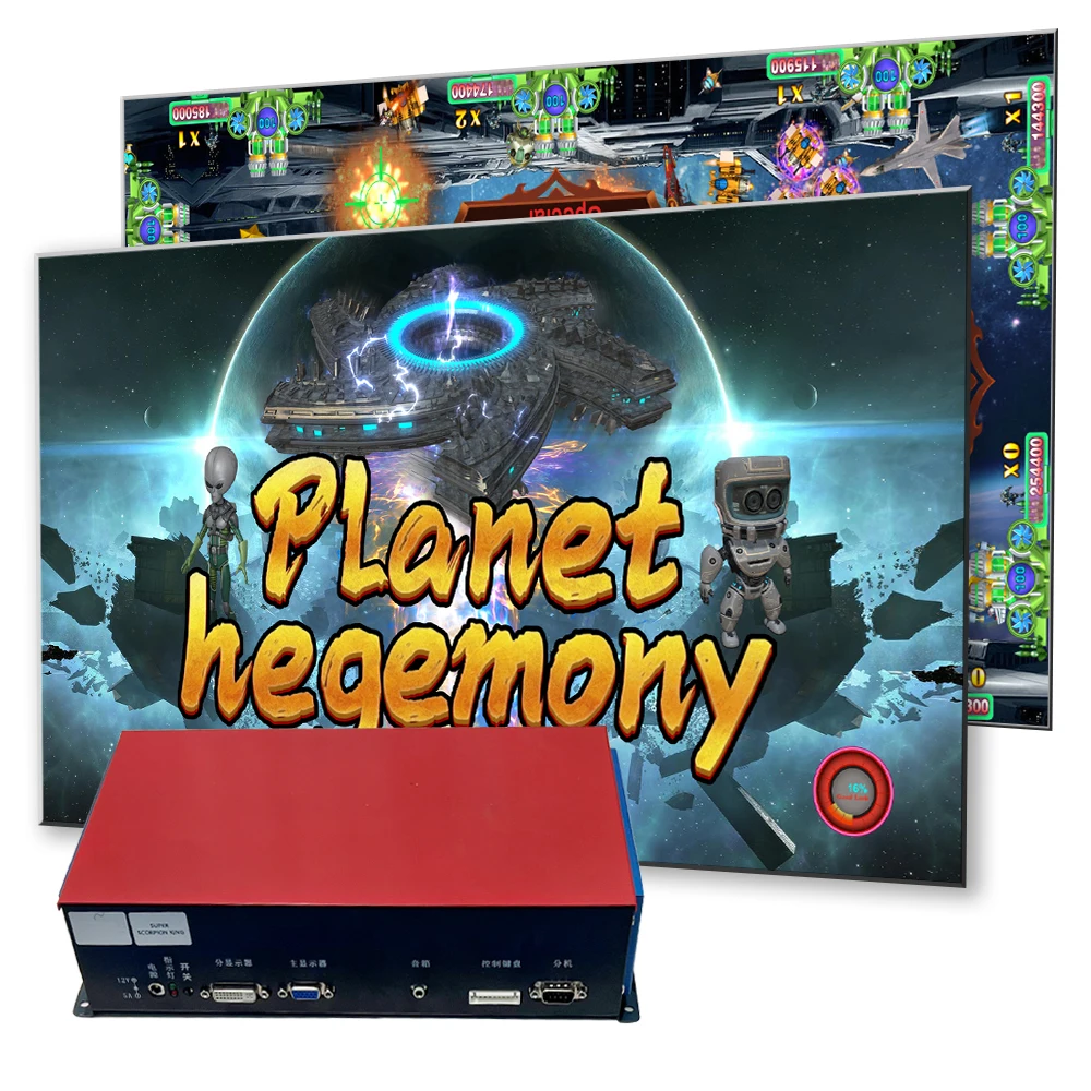 Планета и электронный игровой рыба аркадная игра монета бульдозер машина игровое программное обеспечение доска набор инструментов для инструментов