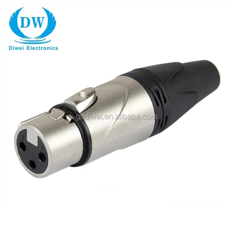 XLR Plug male 3 pin female socket Panel Mount Stereo Jack xlr audio connector xlr 3pin panel