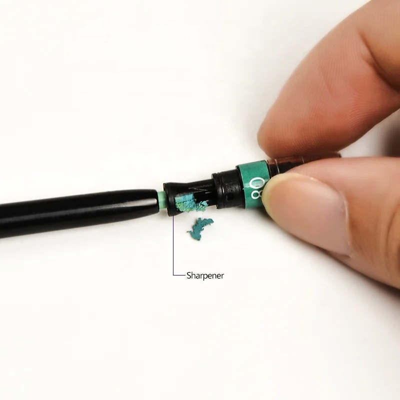 High quality water based durable UV neon colored eyeliner 3 in1 retractable waterproof vegetarian white and multi color eyeliner