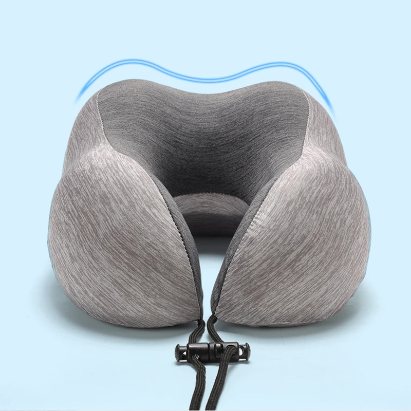New Design Cooling Set Eye Mask Neck Rest Cushion 3 In1 U Shape Memory Foam Travel Neck Pillow