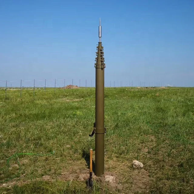 100kg Payload Manually Operated Winch Telescopic Mast 6 To 8 Meters For Mine Site Led Lighting