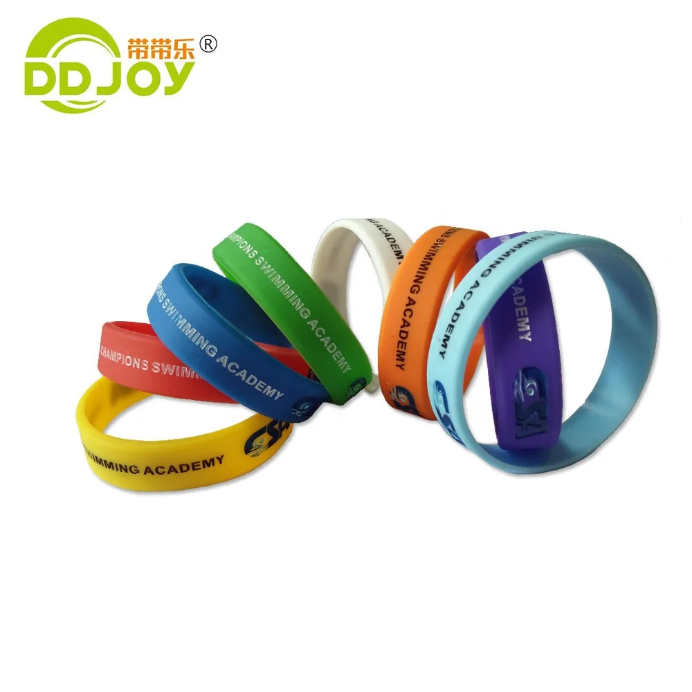 Hot Sell High Quality Custom Pattern Rubber Bracelet ,Debossed Silicone wristband