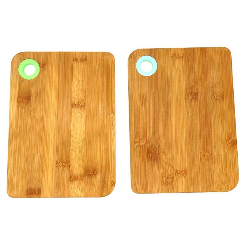 Engrave Logo Wood Breakfast Board Small Cutting Board Acacia Wood with Round Hole