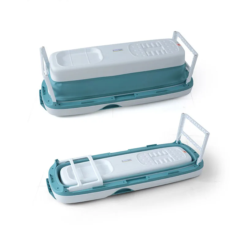 Hot 158CM Extended Bath Tub Portable Folding Bathtub PP TPE Plastic for Adult with Massage Base and Cover Optional