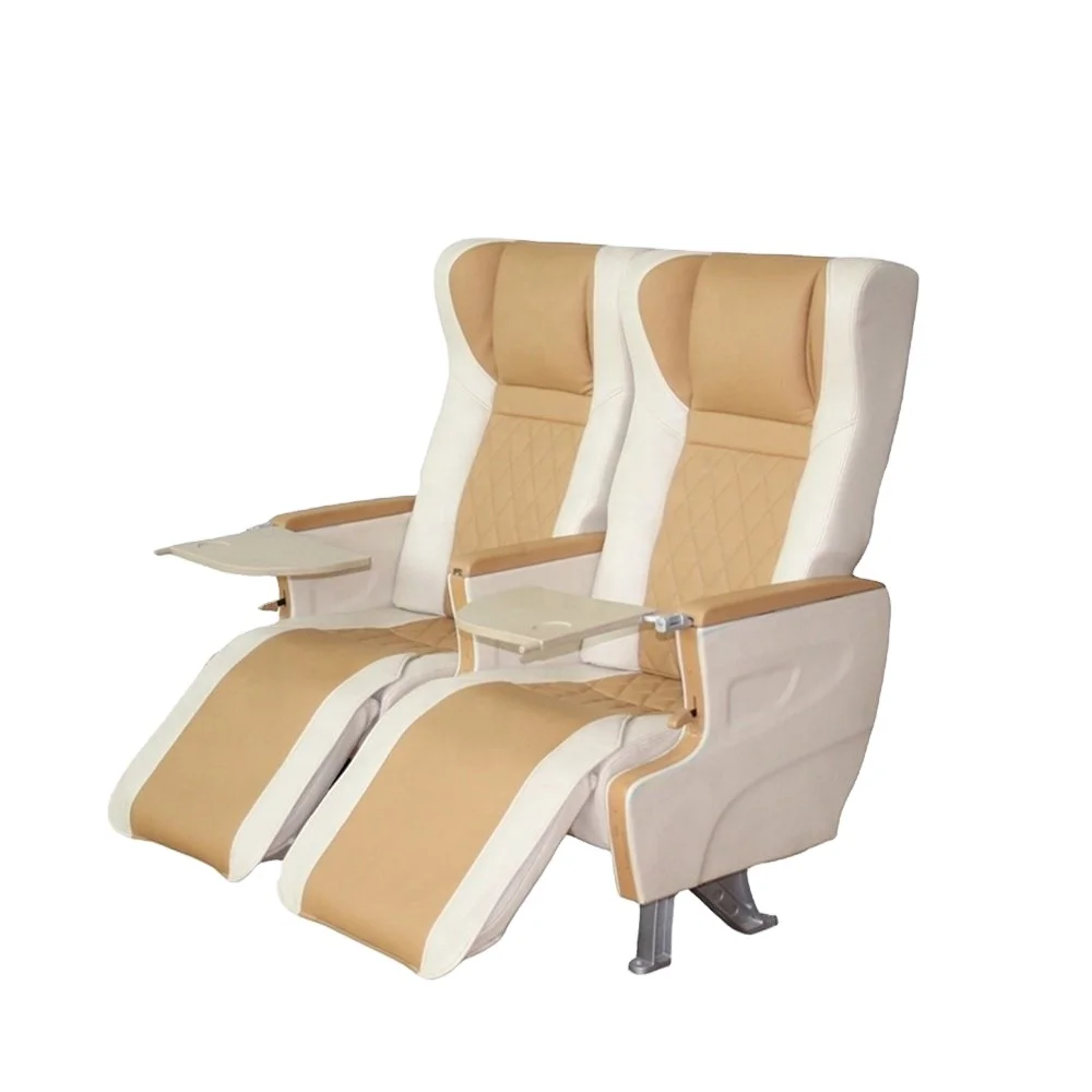 Custom made leather fabric Luxury Coach Bus Seats For  higer kinglong