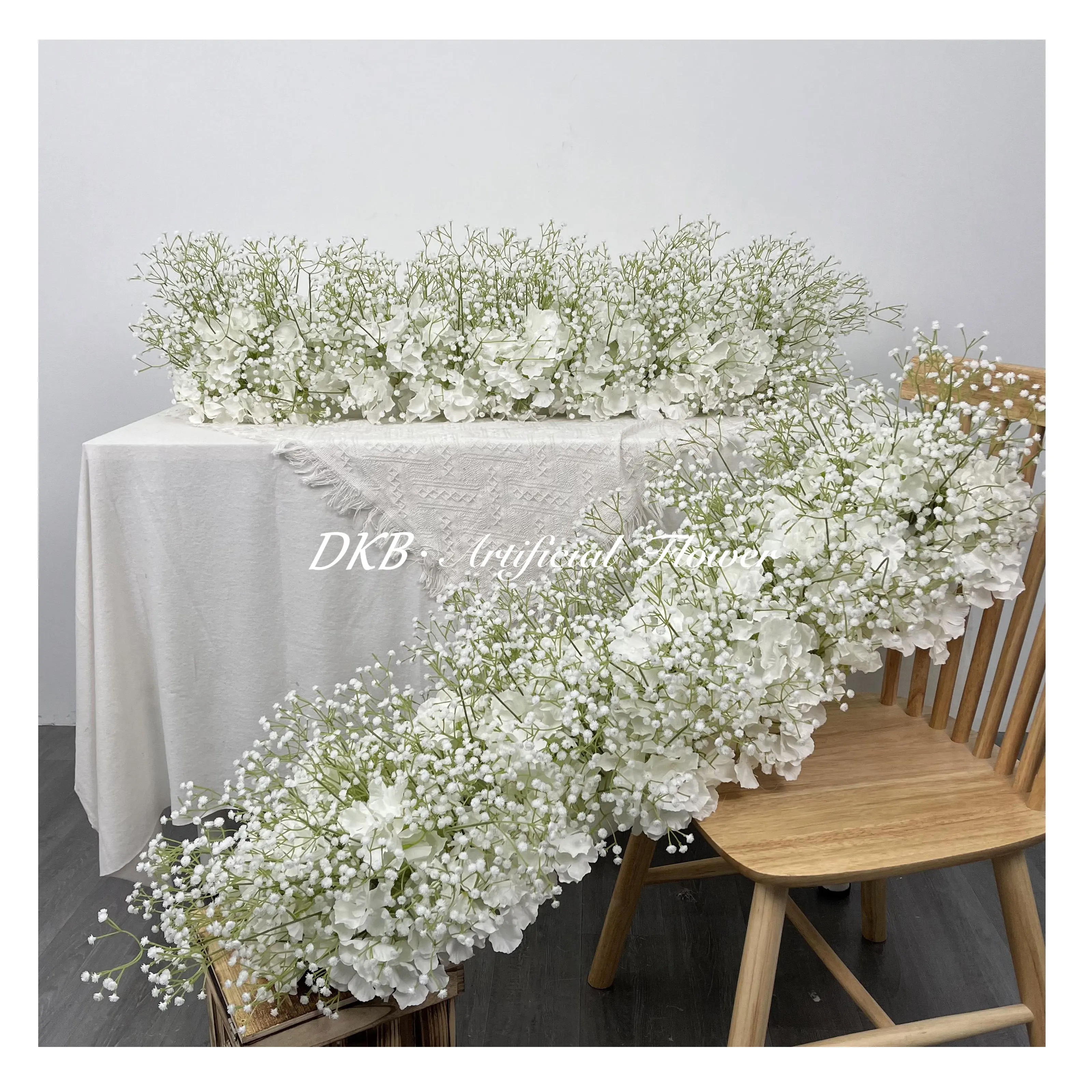 DKB Factory spot wholesale fast delivery babies breath faux flowers artificial rose babys breath flowers for decoration
