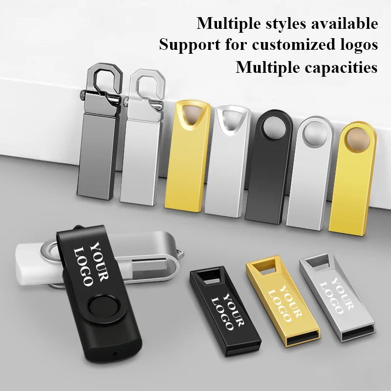 Custom Logo Pen with Pendrive USB Flash Pen Drives Logo 8GB 16GB 32GB 64GB USB 2.0 3.0 metal 128 GB U Disk memory