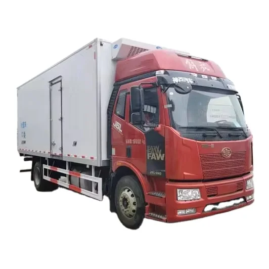 18 ton FAW  New Condition Diesel Refrigerated Truck with good  cold unit  for sale
